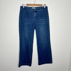 J. Jill Women's Blue Wide Leg Jeans